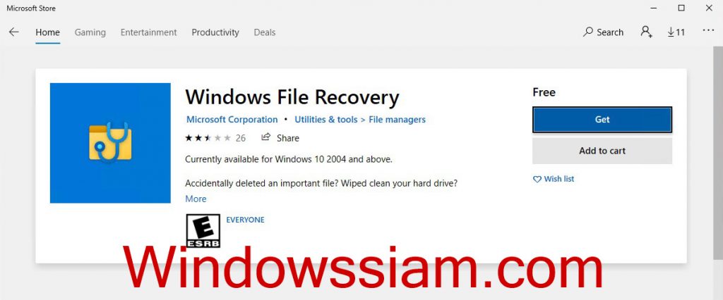 กู้ไฟล์ Windows File Recovery ด้วยโปรแกรมของ Microsoft เอง